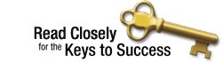 Watch Especially for the Keys to Success