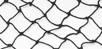 Close up of fine mesh safety net
