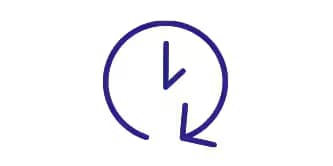 clock with arrow wrapping around it
