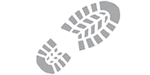 Shoe print icon