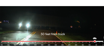 Truck without Reflective Markings