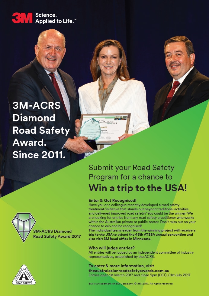 Highly Commended winners for 2017 Road Safety Award