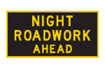 Temporary traffic control sign
