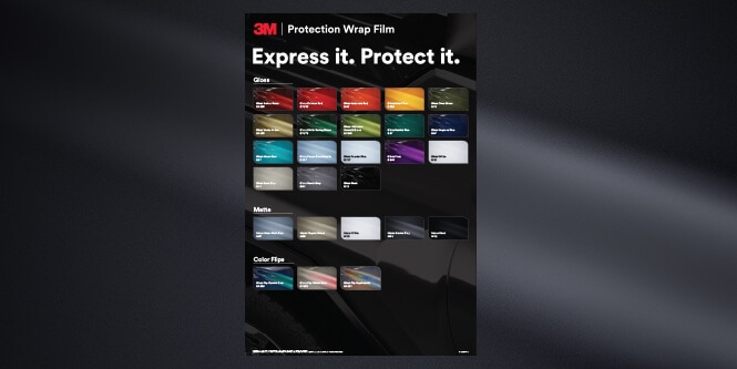 Protection wrap film colour poster