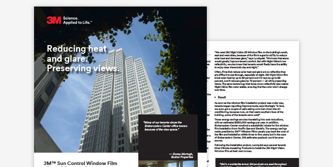 Embarcadero Center, San Francisco, CA: 3M&amp;trade; Sun Control Window Film Night Vision&amp;trade; Series