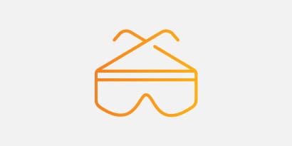 Engineering safety eyewear icon.
