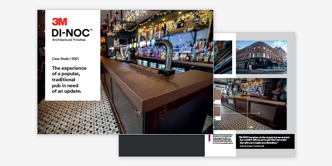 Ned Ludd Public House, UK: 3M&amp;trade; DI-NOC&amp;trade; Architectural Finishes