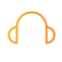 Earmuffed Orange Icon