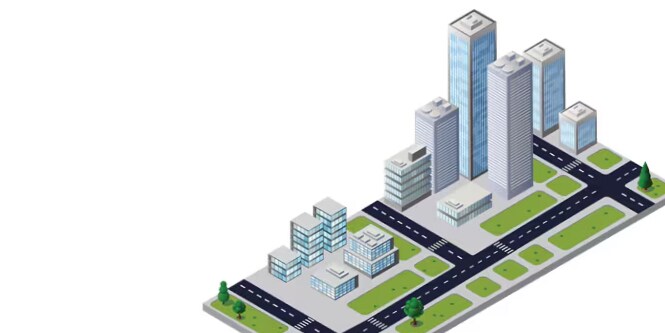 illustration of city cad file

