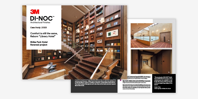 Shiba Park Hotel: 3M&amp;trade; DI-NOC&amp;trade; Architectural and FASARA&amp;trade; Glass Finishes