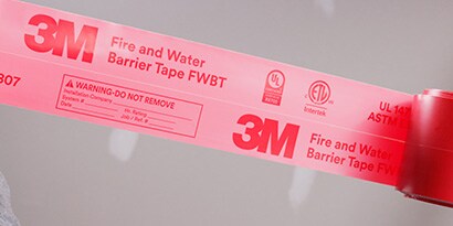 Tape rolled out showing clear UL and ASTM markings that make inspections easy.
